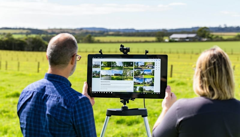 Acreage Hub wholesale real estate team reviewing property listings